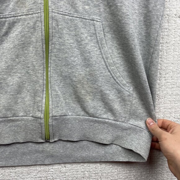 Y2K DC Shoes Full Zip Hoodie Men S Logo Gray Purple Skateboarding Grunge Read - Picture 7 of 16